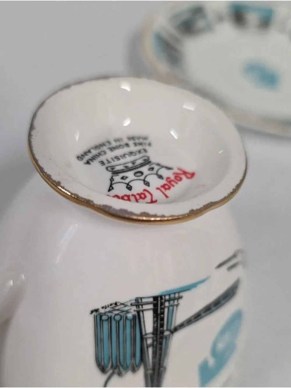 Vintage MCM 1962 Royal Talbot Seattle World's Fair Teacup & Saucer Set